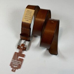 Stone Mountain Genuine Leather Brown Leather Belt